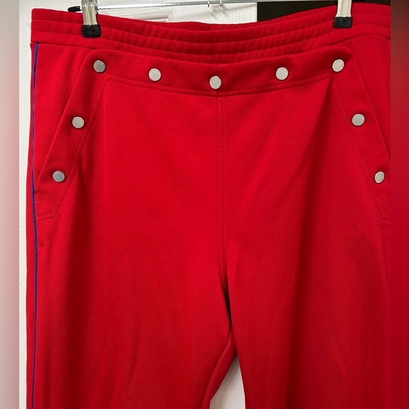 Rag & Bone Naval Track Pant, True Red with Blue Side Stripes – Size L - Picture 6 of 15
